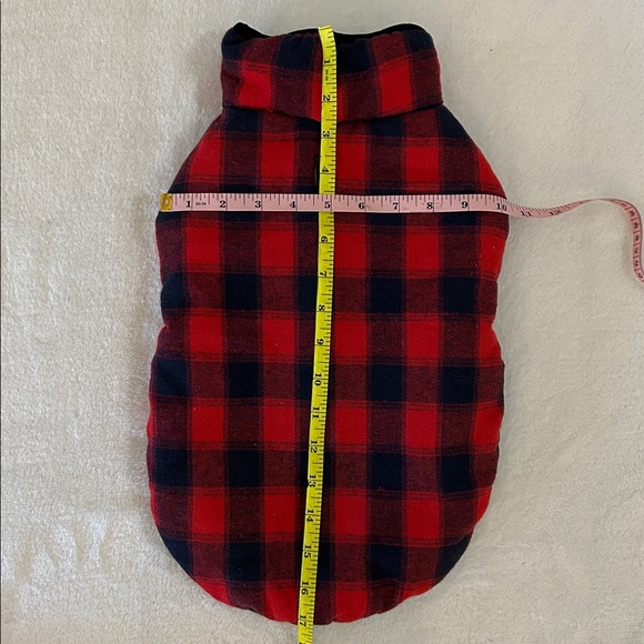 Red and Black Plaid Dog Jacket - Picture 5 of 12